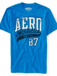Pánské triko Aero 87 Athletics Logo - Modrá